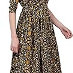 Floral Women Maxi Dress, 3/4 Sleeve, V-Neck, Pink with White Flowers, Ankle Length-image-79