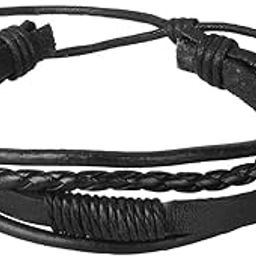 Punk Pu Leather Braided Multi-Layer Bracelet Bangle Bracelet Black | Fashion Jewelry | Bracelets-image-32
