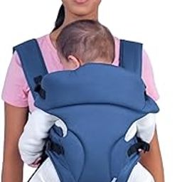 Mi Arcus 3-in-1 Multifunctional Baby Carrier with Breathable Fabric, Adjustable Padded Straps, and Foldable Head Rest – Navy-2