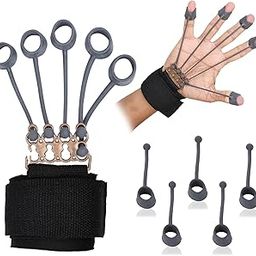 Zordik- Finger Gripper Strength Trainer | Hand Exerciser Yoga Resistance Bands Finger Flexion And Extension Training Device | Finger Force Grip Device (Finger Gripper)-image-89