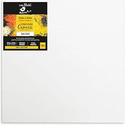 Little Birdie Pre Stretched Canvas with Wooden Frame for Painting 24x24 inch - 230gsm|100% Cotton Pre-Primed Canvas for Acrylic & Oil Colour Painting | Suitable for Artists, Students & Beginners-image-81