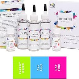 Kadam Tie Dye Kit-Vibrant | Skin Friendly Tie and Dye kit with Tie Dye Colour Bottle, Dye Activator & Colour Fixative | Cold Fabric Dyeing Tie Dye Colours for Kids and Adults-6