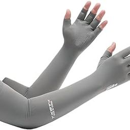 PALAY® Arm Sleeves for Men Women Hand Gloves for Sun Protection Summer UV Protection Cooling Hand Cover Quick Dry Breathable Silk Arm Sleeves for Driving, Bike Riding, Hiking - 1 Pairs-12