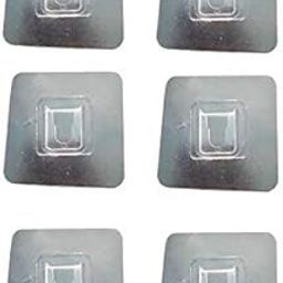 Smitex Plastic Magic Waterproof Strong Adhesive Wall Shelves Rack Sticker Screw Hook Hanger (Transparent, 6)-image-6