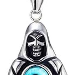 Pendant for Men Evil Eye Dragon Black Silver chain for men Boys boyfriend gents locket Necklace for men Boy girls Women Stainless Steel neck chain lockets mens chains fashion Long Stylish M63-image-81
