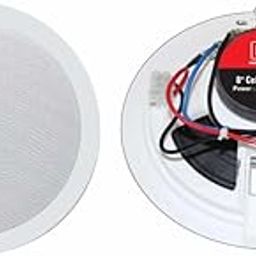 MX 8-Inch 100V Ceiling Speaker with Multiple Power Taps (2.75W/5W/10W) | ABS Housing, Steel Grille, Flush Mount | Commercial Audio PA System-image-68