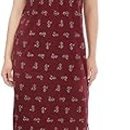 Women's Printed Hosiery Cotton Gown Slip/Nighty | Night Wear Maxi for Women-image-38