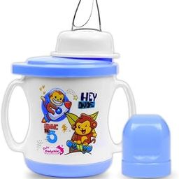 Baby Dolphin 2 in 1 Super Cup with Silicone Spout 200ml | Baby Sipper | Baby Sippy Cup | BPA Free | 6m+ (Blue)-image-8
