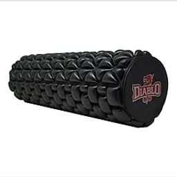 DIABLO Fitness Massage Therapy Yoga Gym Physio Injury Foam Roller with Cover (46 cm, Black)-image-31