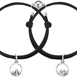 Magnetic Couple Bracelet for Couples Attraction Rope Braided Bracelet for Him and Her Anniversary Birthday Gifts for Women Men-image-2