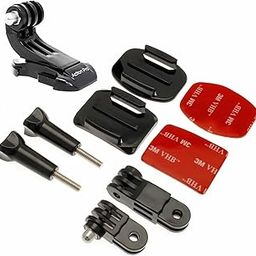 Action Pro Made in India Front and Side Helmet Mount Kit Compatible with GoPro-13/12/11/10/9/8/7/6/5/4/3+/3/ Insta 360/Yi/SJCAM/Eken Noise and Other Action Camera-24