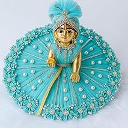 laddu gopal ji janmastmi special fancy flower dress and polen flower in multi color with pagdi, kanha ji poshak, bal gopal dress-image-15