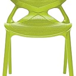 Binani Supreme Kiara Chair for Office/Cafeteria/Home| Study Area Chairs| Stackable Curved Backrest| Low Back Modern Design | Indoor & Outdoor Use Seater| Comfort Style Plastic Chair(Set of 1, Green)-image-33