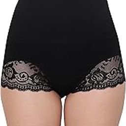 Women Nylon Spandex High Waist Full Coverage No Rolling Tummy Control Butt Lifter Shaping Underwear Shapewear Panties with Lace Trims-picture-18