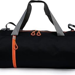 Sfane Gym Bags for Men with Separate Shoe Compartment Sports Gym Bag for Women Duffle Bags for Gym, Duffel Bags Sports Bag - Orange & Black-image-80