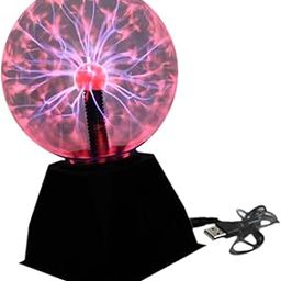 MERISHOPP Red Plasma Ball Lamp for Science Experiments Plug in Room Decor Party Favors-image-0
