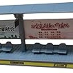 BNF® 1/64 Scale Bus Waiting Stop Scene Accessory for Sand Table Model Cars Layout|Toys & Hobbies|Toys & Hobbies|Toys & Hobbies|1 1/64 Bus Station Model-image-78