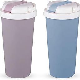 LUCIDO 500ml Vacuum Insulated Baby Stainless Steel Sipper Cup or Mug | Leak-Proof | Easy-Grip Handle | BPA-Free | Keeps Drinks Hot/Cold for Hours | Ideal for Toddlers & Kids (Set of 2, Grey & Blue)-6