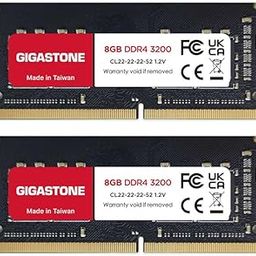 【DDR4 RAM】 GIGASTONE 16GB Kit (2x8GB) DDR4 3200MHz (2933MHz or 2666MHz) PC4-25600 (PC4-23400/21300) CL22 1.2V SODIMM 260 Pin Unbuffered Non ECC High Performance Notebook Laptop Memory Upgrade-18