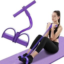 Viulvuk Portable 4-Tube Pull Reducer for Full Body Workout, Pedal Puller Resistance Band & Tummy Trimmer for Belly Fat Reduction, Yoga Stretching, Crossfit Exercise, Home Gym Equipment for Men & Women-picture-7