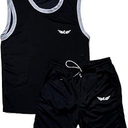 Sporty Chic: Sleeveless Round Neck Track Suit for Running, Gym Workout & Sports, Plain Summer Co-ord Set for Men Soft Feel Comfy Fit T-Shirt & Shorts-picture-21