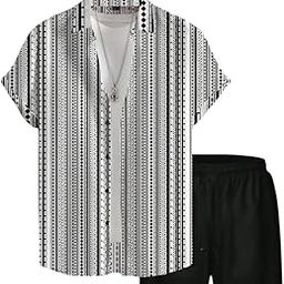 Mens and Boys Rayon Co Ord Set | Trendy Night Dress | T Shirt and Short Set Combo Lounge | Stylish Summer Travel Wear | Matching Two-Piece for Vacation-image-4