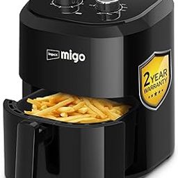 Impex Air Fryer 10 in 1 Air Fryer For Home 1200 W Oil-free Cooking 4.5 L Instant Electric Air Fryer for Home Auto Cut Off, Fry, Grill, Roast, Steam, and Bake 2 Years Warranty (Black)-2