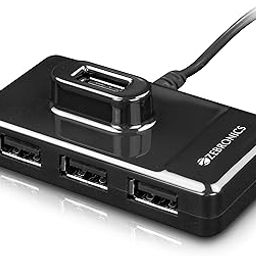 ZEBRONICS Zeb-100HB 4 Ports USB Hub for Laptop, PC Computers, Plug & Play, Backward Compatible - Black-image-57