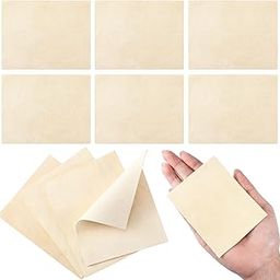20 Pieces Pre Cut Chamois for Smoothing Pot Rim Chamois Clay Pottery Tools Soft Chamois Cloth Chamois Leather Pottery Tool Kit Ceramic Pottery Tools Supplies Ceramics Trimming Tools (3 x 3.7 Inch)-image-4