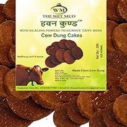 WM-The Wet Mud Organic Cow Dung Cakes for Religious/Havan Purpose (Pack of 30)- for good health & healing-17