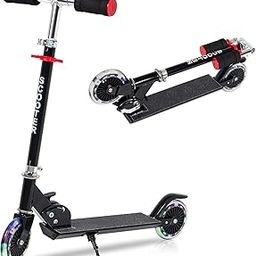 OUUTMEE Foldable Scooter 2 Wheels Kick Scooter for Kids Adjustable Height and Handlebar with Stand for Kids from 3 Years-image-44