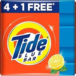 Tide Blue Detergent Bar Soap, Value Pack 200 gms x 5-26