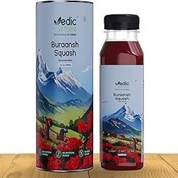 Vedic Virtues Buraansh Squash I Flower Juice 300ml I Healthy Rhododendron Squash I Sweetened with Khand | 100% Natural Flowers | No Artificial Flavour or Colour | No Refined Sugar-75