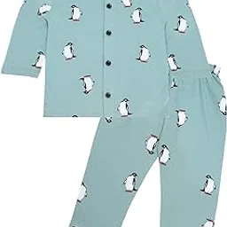3bros BodySuit/Dress for Boys/Girls Full Pajama & Casual Full Sleeves Night Suit Top Combo Kids Set-picture-8
