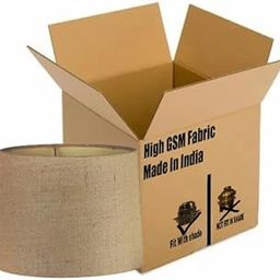 AutoWhrib Lamp Shade Cover (Hand Made) for table and Floor Lamp, Suitable For Living Room, Bed Room |Home Decor Made with Rich Quality Fiber and Fabric,12 X 11 X 8 inch| High GSM Fabric| Classic Jute-20