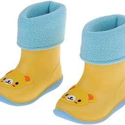 Children Toddlers Waterproof Rubber Rain Boots Yellow Bear for 5 years-image-35