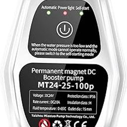MERISHOPP™ 24V Water Pressure Boost Pump Controller Bathroom Garden Silent Automatic White-10
