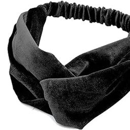 Hair Bands, Pure Color Elastic Cross Fabric Hair Band, Women's Retro Style Face Wash Skin Care Headband, Sports Headwear (Color : Hortel�)-image-79