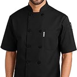 uniformer Half Sleeves Chef Coat for Men | Double-Breasted Chef Coat With Reversible Closure | Comfortable & Stylish | Easy Care & Breathable | Ideal for Chefs, Cooks, and Kitchen Staff-image-35