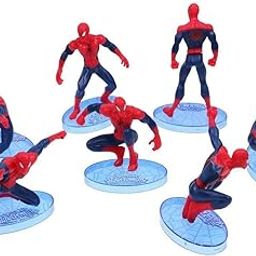 CAKE DECOR Ultimate Spider Man Cake Topper Superhero 7 Figure Set Birthday Party Cupcakes Figurines Marvel Comics, Random-image-50
