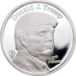 1 Troy Oz .999 Pure Silver Medal 45th President Donald Trump and The White House-image-5