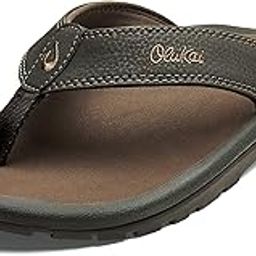 Ohana Men's Beach Sandals, Quick-Dry Flip-Flop Slides, Water Resistant & Lightweight, Compression Molded Footbed & Ultra-Soft Comfort Fit, Dark Java/Ray, 9-image-35