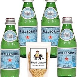 Food Library The Magic of Nature Combo of S.Pellegrino Sparkling Natural Mineral Water - Glass Bottle, 250ml (Pack of 4) & Free Salted Peanuts, 200g-image-62