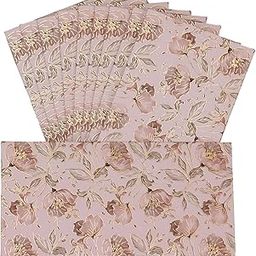 LIFAFEWALA Digital Print Small Flower Design Shagun Envelopes in Matt Finish| Pack of 10 |(Size:18 X 9 CM) Color : Multicolor 1-image-55