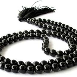 Unisex Adult Black Colored Akik/Agate/Hakik Mala/Maala/Garland Of 108+1 Beads For Shani/Kaali And Bhairav Pooja/Puja And A Siddha Rudraksha Freeee-20