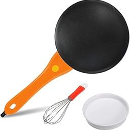 3NH® 600W Orange Kitchen Electric Griddle Baking Crepe Maker Cake Pan Pizza Machine-28