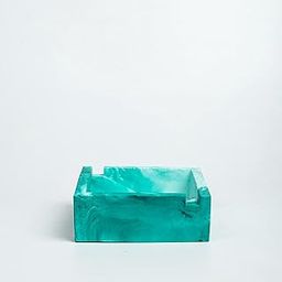 Greyt SQUASH Handcrafted Concrete Ashtray|Paper Weight Décor for Home & Office. Outdoor Bar Accessories, Mint-0