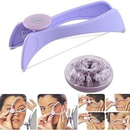 PRYAMOKSH WORLD 1 PC Eyebrow Face Chicks Ear Finger Hand Legs Forehead Upper Lip Arms and Body Hair Threading Removal Machine Tool Epilator Tweezers Trimmer Razor Kit for Women and Men (Purple)-7
