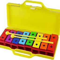 CALANDIS Xylophone with Case Smooth Surface Preschool Metal Keys Colorful Musical Toy | Mallet Percussion | Orchestral Percussion | Percussion-image-16