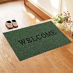 Kuber Industries (16x24 Inch) Anti-Slip Welcome Print Grass Door Mats for Home| Durable Main Entrance Footmats for Bathroom, Living Room & Office | Grass Cut - Green-picture-19